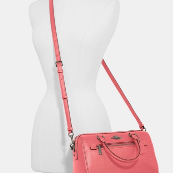 COACH PINK LEMONADE ROWAN SATCHEL WITH DUSTER BAG - Picture 3 of 4